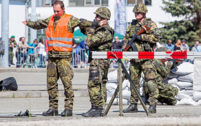 Ukázka zásahu příslušníků pěší roty AZ KVV Plzeň.