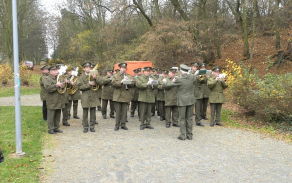 O doprovod celé akce se postarala kapela 35. pěšího Plzeňského pluku Foligno.