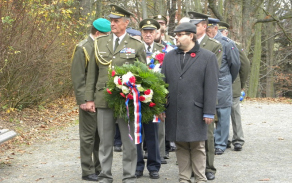 Pplk. v záloze Ivan Čiliak a starosta UMO4 Plzeň pan Michal Chalupný.  
