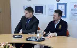 Starosta městského obvodu Plzeň 3 pan Radislav Neubauer (vpravo) a místostarosta Mgr. David Procházka. 