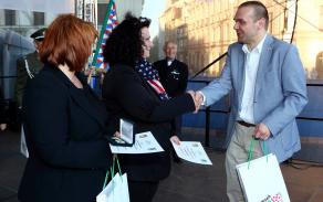 Oceněným blahopřál i první náměstek primátora pan Martin Baxa.