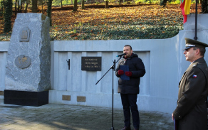 S projevem vystoupil i 1. náměstek primátora Martin Baxa.