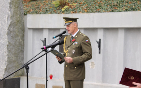 Rozkaz ministra obrany ČR přečetl přítomným major Jiří Štětina.
