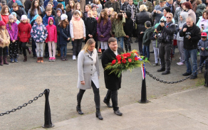 Zástupci Městského obvodu Plzeň 2 - Slovany Jan Fluxa a Eva Trůková.