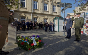 Památník československým vojákům bojujícím na západní frontě.